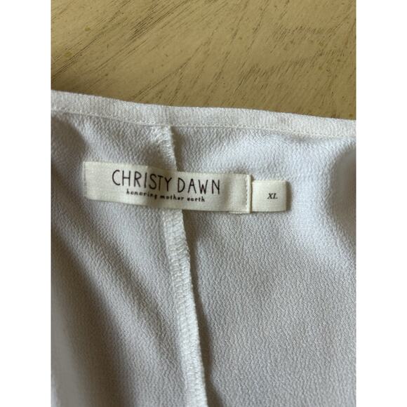 Christy Dawn Casual Slip Dress Maxi Long Recycle ECO Luxury Minimal USA XL - Picture 7 of 13